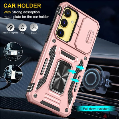 Armor Series For Samsung Galaxy A25 5G (Global) (161.0 x 76.5 x 8.3mm) Case PC+TPU Phone Cover  Lens Privacy Protection