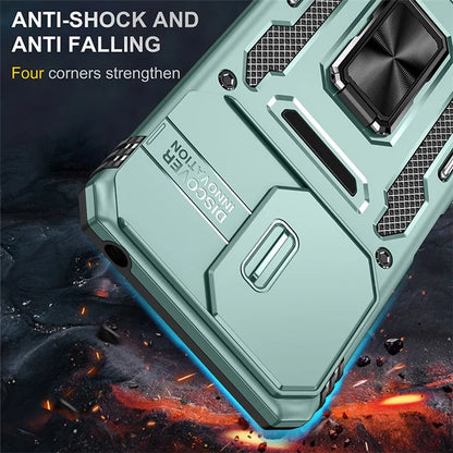 Armor Series For Xiaomi Redmi 13C 4G / 5G / 13R 5G / Poco M6 5G / Poco C65 4G Phone Case with Slide Camera Cover
