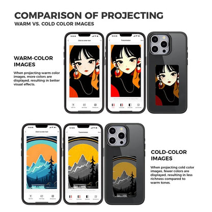 For iPhone 13 Pro E Ink Cover 4-Color Display Phone Case NFC Projection Customized Pattern