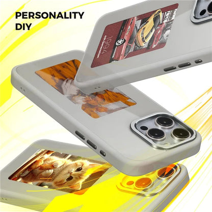 For iPhone 13 Pro E Ink Cover 4-Color Display Phone Case NFC Projection Customized Pattern