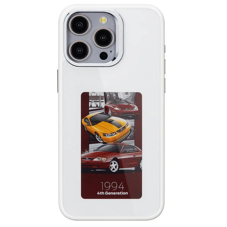 E Ink Case for iPhone 13 Pro Max 4-Color NFC Projection DIY Screen Display Phone Cover