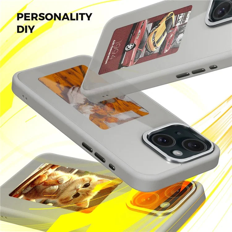4 Color E Ink Phone Case for iPhone 15 Case Smart NFC DIY Display Imaging, Black / White / Red / Yellow