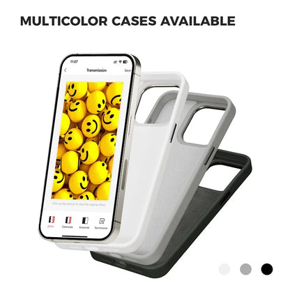 E Ink Phone Case for iPhone 13  / 14 Smart NFC Phone Case Photo, Black / White / Red / Yellow 4-Color