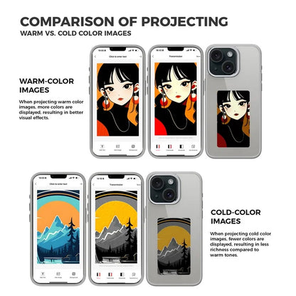 E Ink Phone Case for iPhone 13  / 14 Smart NFC Phone Case Photo, Black / White / Red / Yellow 4-Color