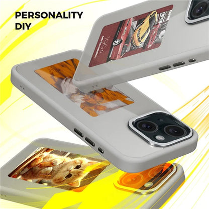 E Ink Phone Case for iPhone 13  / 14 Smart NFC Phone Case Photo, Black / White / Red / Yellow 4-Color