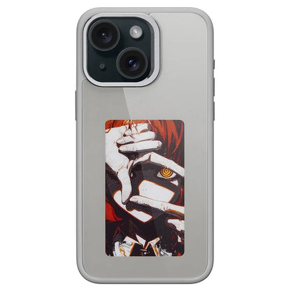 E Ink Phone Case for iPhone 13  / 14 Smart NFC Phone Case Photo, Black / White / Red / Yellow 4-Color