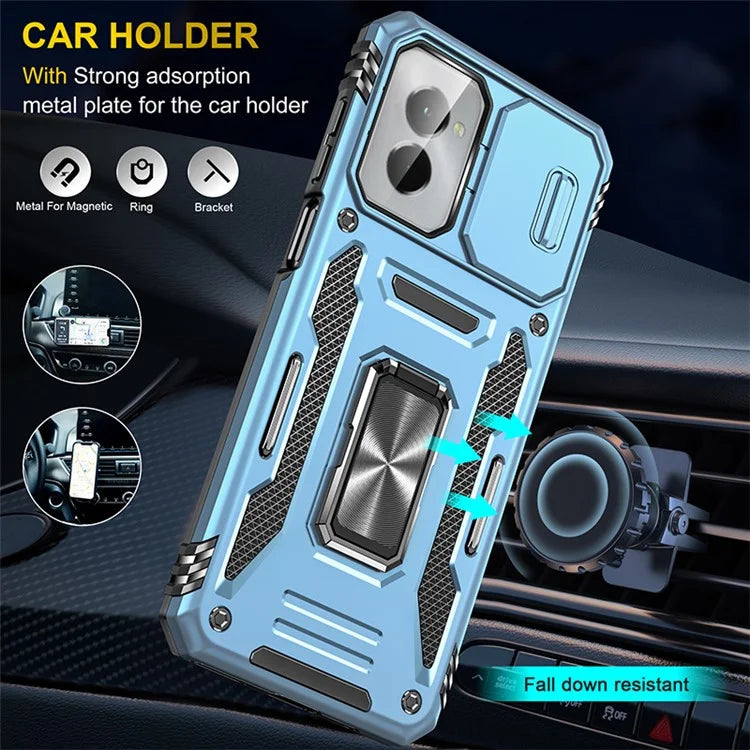 Armor Series For Motorola Moto G Stylus 5G (2024) Case PC+TPU Lens Protection Kickstand Phone Cover