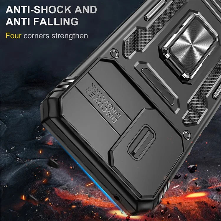 Armor Series For Motorola Moto G Stylus 5G (2024) Case PC+TPU Lens Protection Kickstand Phone Cover