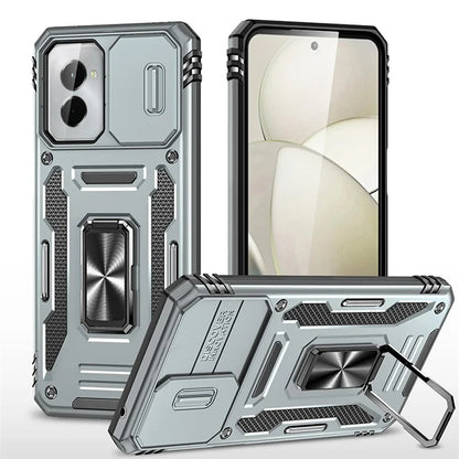 Armor Series For Motorola Moto G Stylus 5G (2024) Case PC+TPU Lens Protection Kickstand Phone Cover