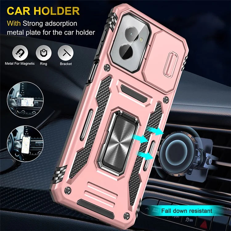 Armor Series For Motorola Moto G Stylus 5G (2024) Case PC+TPU Lens Protection Kickstand Phone Cover