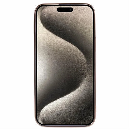 For iPhone 15 Plus Shockproof Case Electroplating TPU Phone Cover with Strap