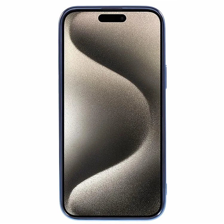 For iPhone 15 Plus Shockproof Case Electroplating TPU Phone Cover with Strap