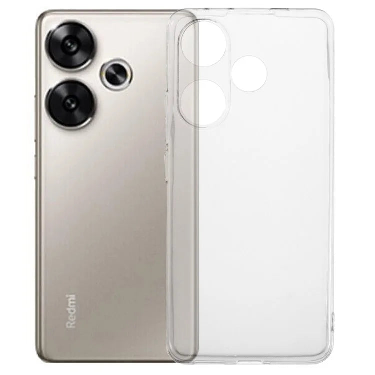 For Xiaomi Redmi Turbo 3 5G / Poco F6 5G Clear Case Non-Slip TPU Watermark-Free Glossy Phone Cover