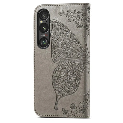 For Sony Xperia 1 VI Case Butterfly Pattern PU Leather Flip Phone Cover