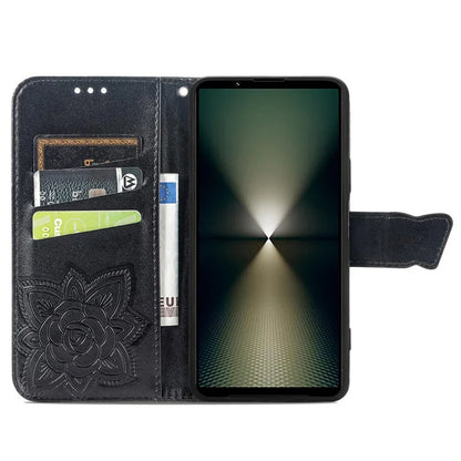 For Sony Xperia 1 VI Case Butterfly Pattern PU Leather Flip Phone Cover