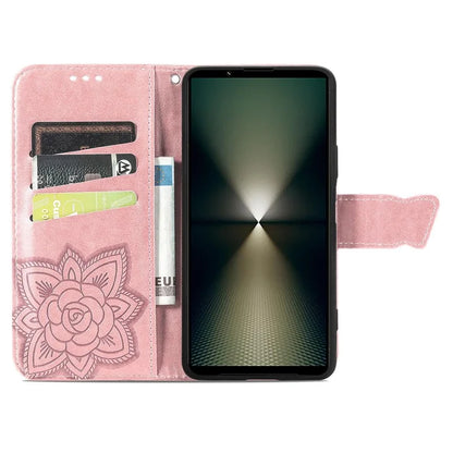 For Sony Xperia 1 VI Case Butterfly Pattern PU Leather Flip Phone Cover