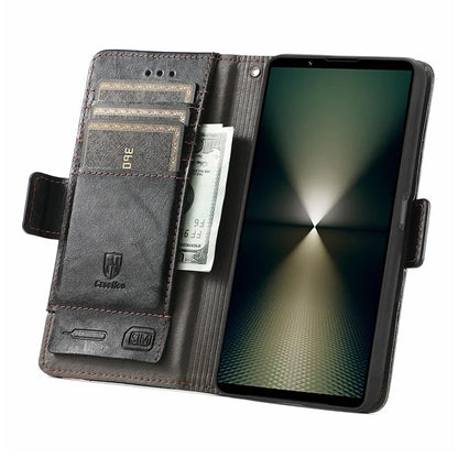 CASENEO 002 Series For Sony Xperia 1 VI Case Wallet Leather Splicing Phone Cover