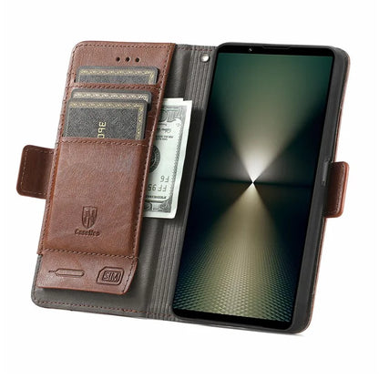 CASENEO 002 Series For Sony Xperia 1 VI Case Wallet Leather Splicing Phone Cover