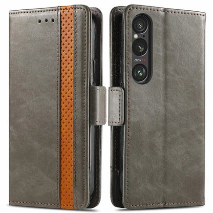 CASENEO 002 Series For Sony Xperia 1 VI Case Wallet Leather Splicing Phone Cover