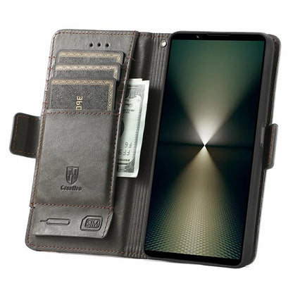 CASENEO 002 Series For Sony Xperia 1 VI Case Wallet Leather Splicing Phone Cover