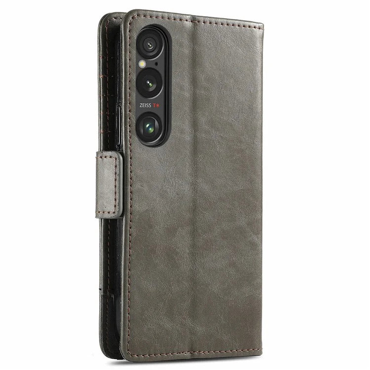 CASENEO 002 Series For Sony Xperia 1 VI Case Wallet Leather Splicing Phone Cover