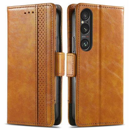 CASENEO 002 Series For Sony Xperia 1 VI Case Wallet Leather Splicing Phone Cover