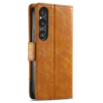 CASENEO 002 Series For Sony Xperia 1 VI Case Wallet Leather Splicing Phone Cover