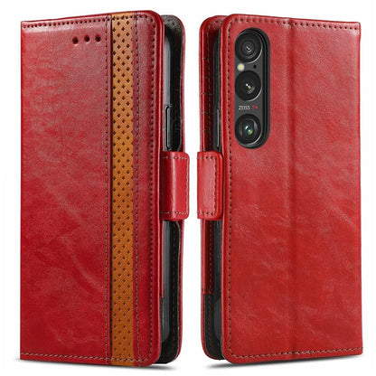CASENEO 002 Series For Sony Xperia 1 VI Case Wallet Leather Splicing Phone Cover