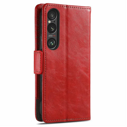 CASENEO 002 Series For Sony Xperia 1 VI Case Wallet Leather Splicing Phone Cover
