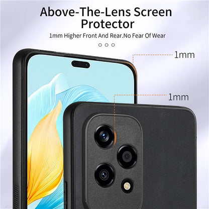 D2 for Honor 200 Lite Case Card Slots Retro PU+TPU Cover with Kickstand
