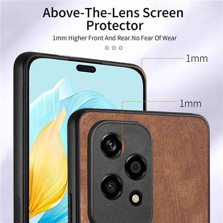 D2 for Honor 200 Lite Case Card Slots Retro PU+TPU Cover with Kickstand