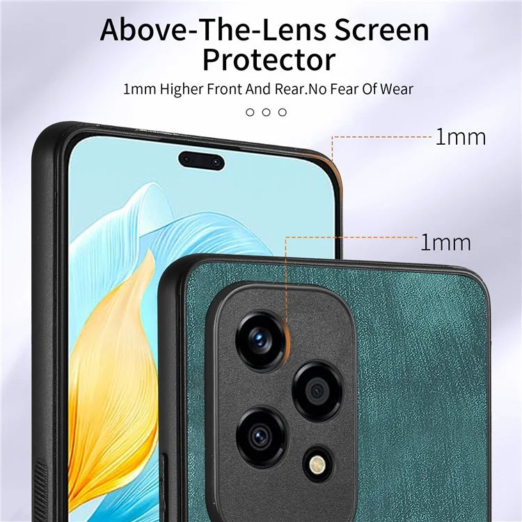 D2 for Honor 200 Lite Case Card Slots Retro PU+TPU Cover with Kickstand
