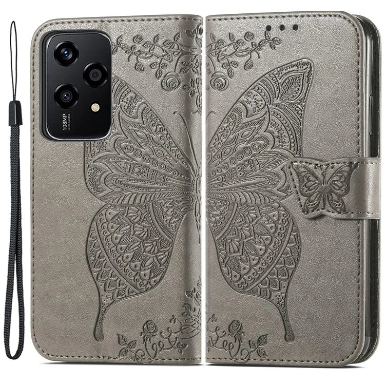 For Honor 200 Lite Case Butterfly Imprinted PU Leather Wallet Wholesale Phone Cover