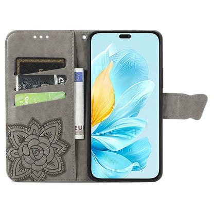For Honor 200 Lite Case Butterfly Imprinted PU Leather Wallet Wholesale Phone Cover