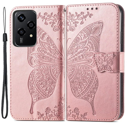 For Honor 200 Lite Case Butterfly Imprinted PU Leather Wallet Wholesale Phone Cover