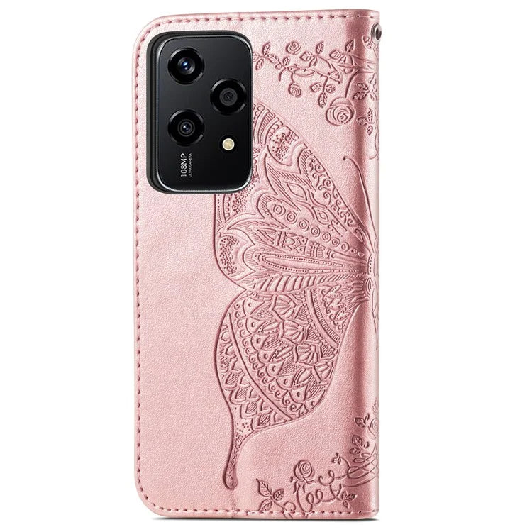 For Honor 200 Lite Case Butterfly Imprinted PU Leather Wallet Wholesale Phone Cover