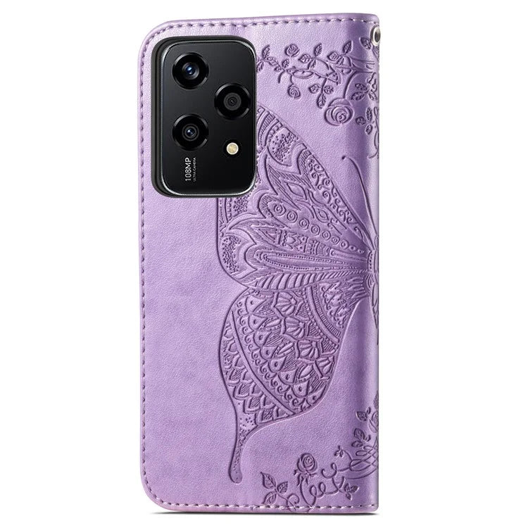 For Honor 200 Lite Case Butterfly Imprinted PU Leather Wallet Wholesale Phone Cover