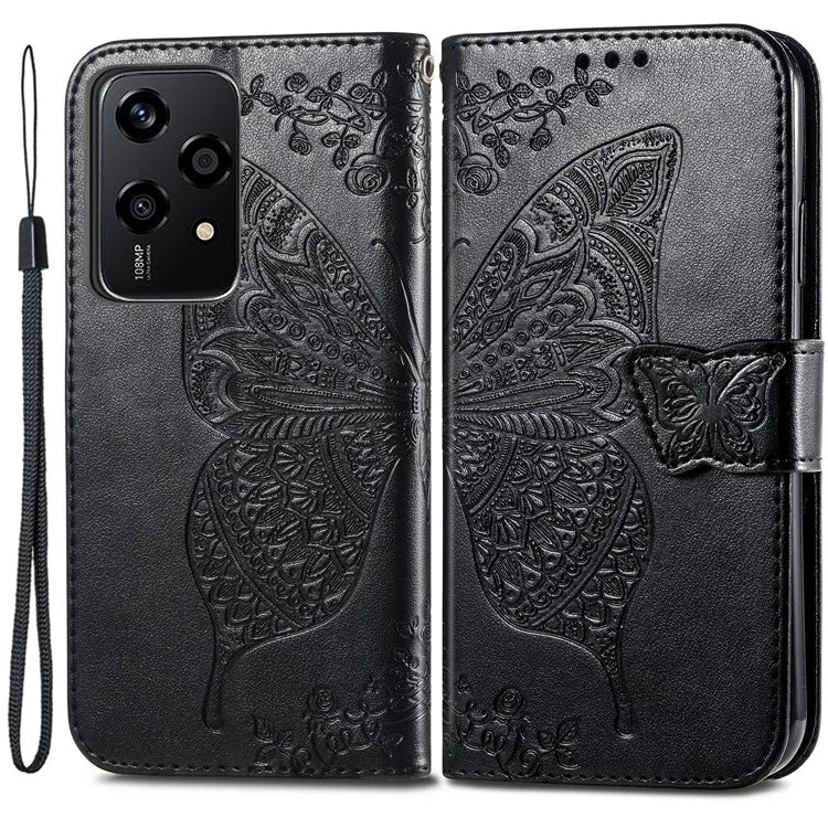 For Honor 200 Lite Case Butterfly Imprinted PU Leather Wallet Wholesale Phone Cover