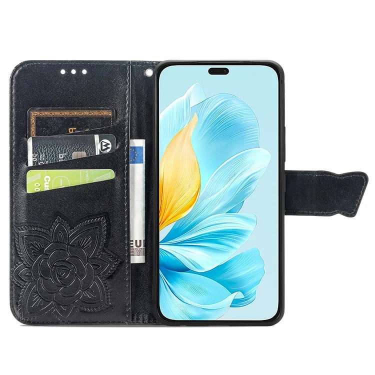For Honor 200 Lite Case Butterfly Imprinted PU Leather Wallet Wholesale Phone Cover