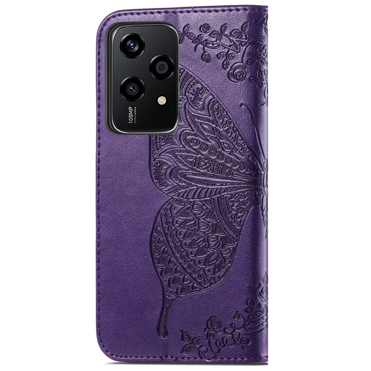 For Honor 200 Lite Case Butterfly Imprinted PU Leather Wallet Wholesale Phone Cover