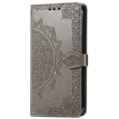 For Honor 200 Lite Case Stand Function Embossed Mandala Pattern PU Leather Phone Cover