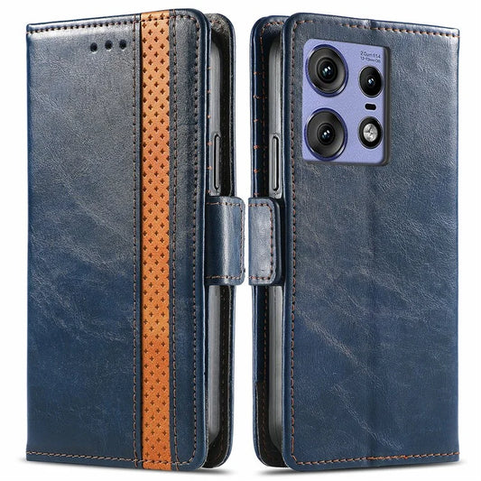 CASENEO 002 Series For Motorola Edge 50 Pro 5G Case Leather Splicing Wallet Phone Cover