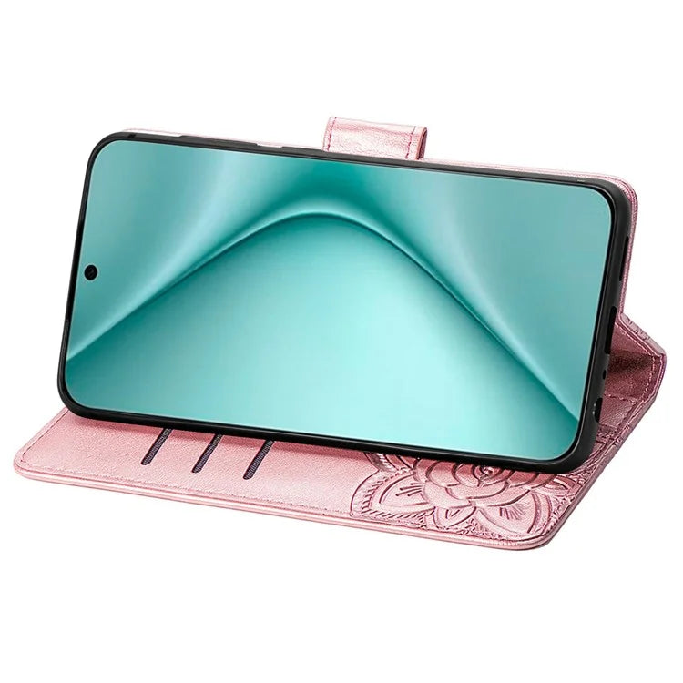 For Huawei Pura 70 Case Card Holders Butterfly Pattern PU Leather Phone Cover
