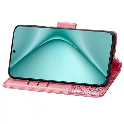 For Huawei Pura 70 Case Card Holders Butterfly Pattern PU Leather Phone Cover