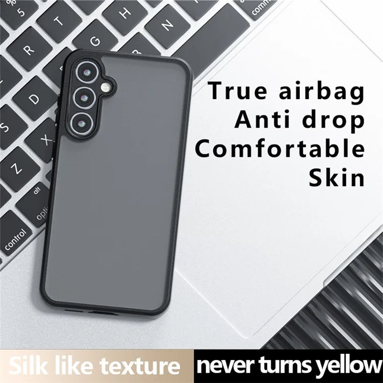 For Samsung Galaxy A15 4G / A15 5G Matte Case Airbag Corner Protection PC+TPU Phone Cover