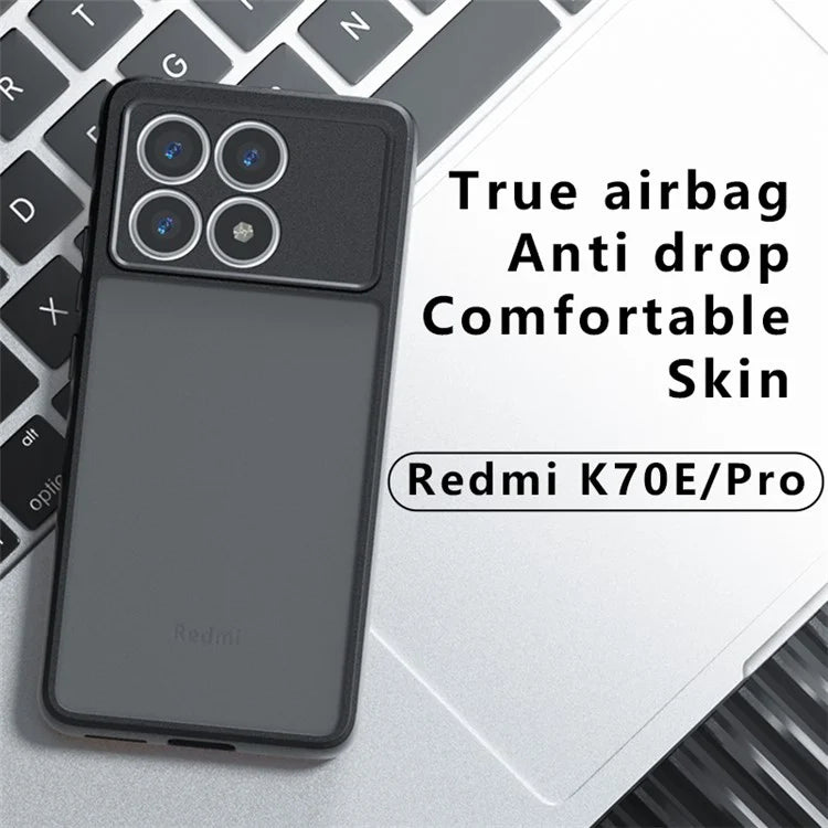 For Xiaomi Redmi K70E 5G / Poco X6 Pro 5G Matte Case PC+TPU Drop-Proof Phone Cover