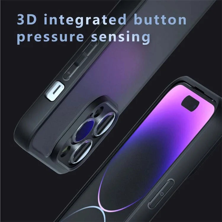 For iPhone 15 Pro Max Case Matte PC+TPU Shockproof Protective Phone Cover