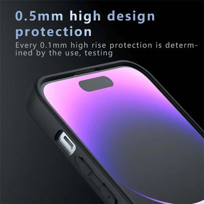 For iPhone 14 Pro Max Case PC+TPU Precise Lens Protection Matte Phone Cover