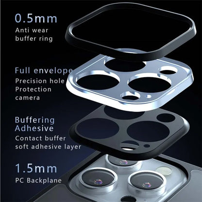 For iPhone 14 Pro Max Case PC+TPU Precise Lens Protection Matte Phone Cover