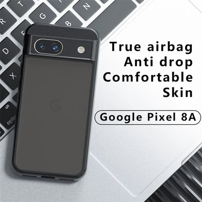 For Google Pixel 8a Case Matte Finish PC+TPU Hybrid Phone Cover